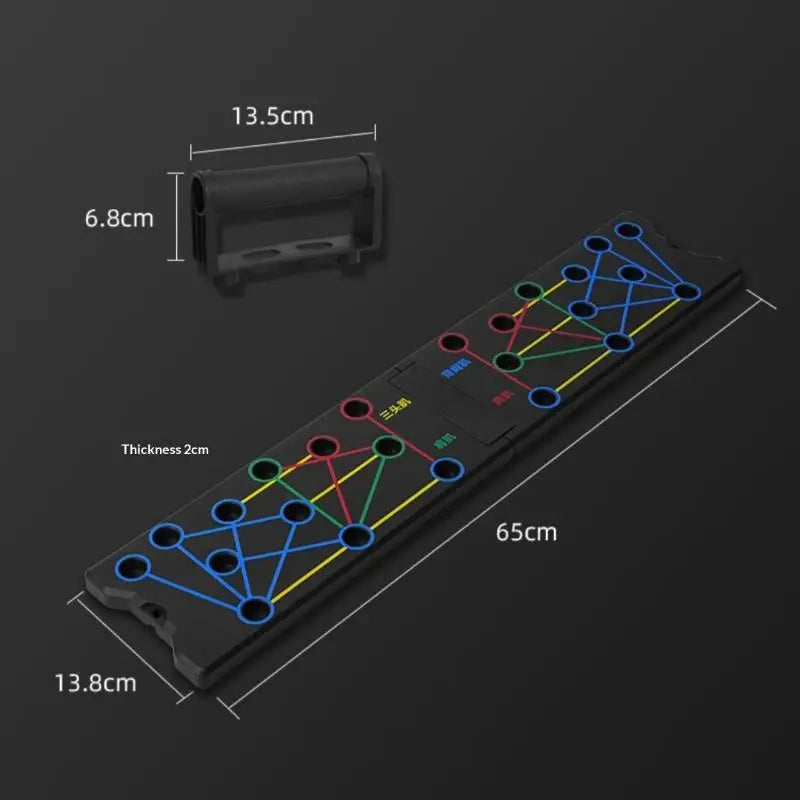 Home Gym Push Up 24 Holes Push Up Stand 1 Set Multifunctional Thicken Push Up Board Fitness Muscle