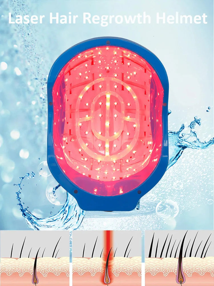 Laser Hair Regrowth Helmet Men Hair Growth Cap Hair Loss Laser Treatment Anti Hair Loss Scalp Care Device