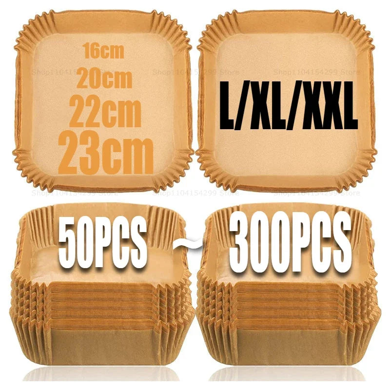 Accessories for Air Fryer Accessories Non-Stick Parchment Paper Liners for Deep Fryer Baking Sheets for Healthy Cooking for Roas