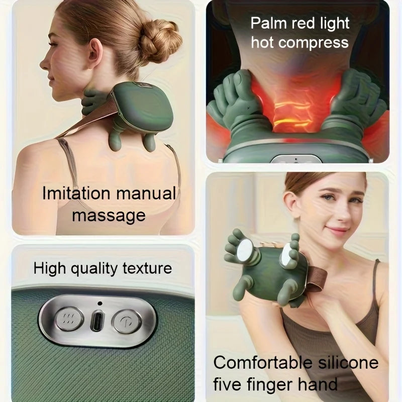New shoulder and neck massager, neck massager, fully automatic charging finger press hand massager