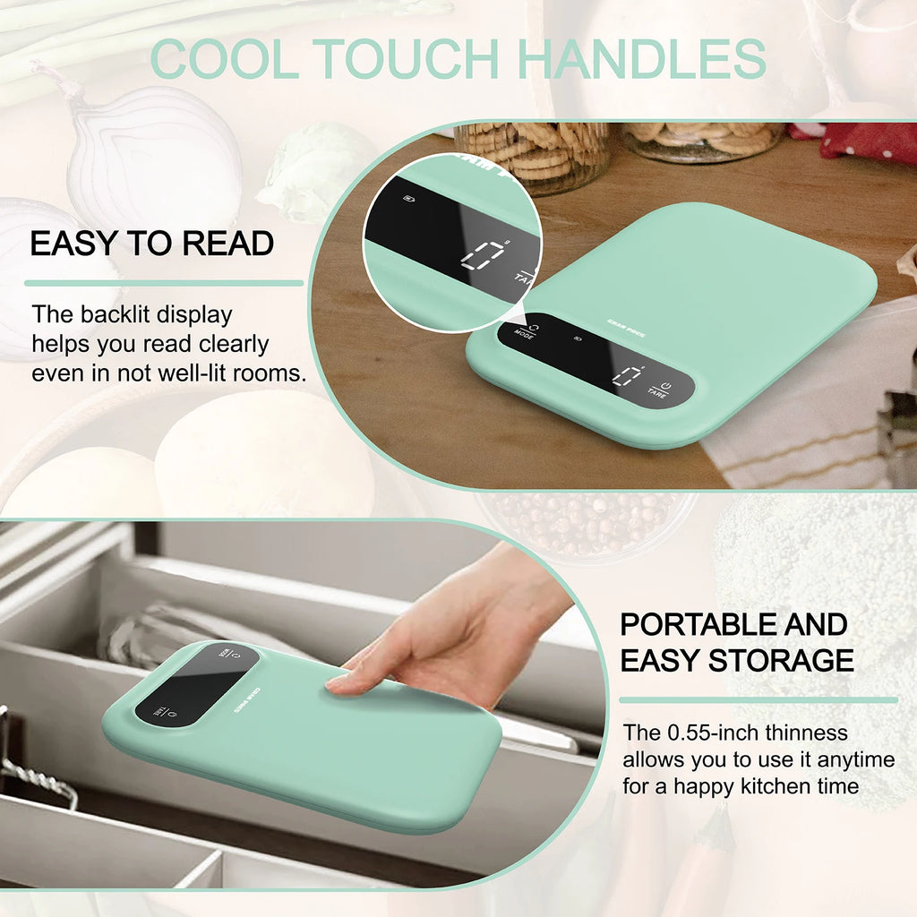 Digital Food Scale  Professional Kitchen Scales Digital Weight Grams and Oz for  Baking and Cooking,LED Display，Tare Function