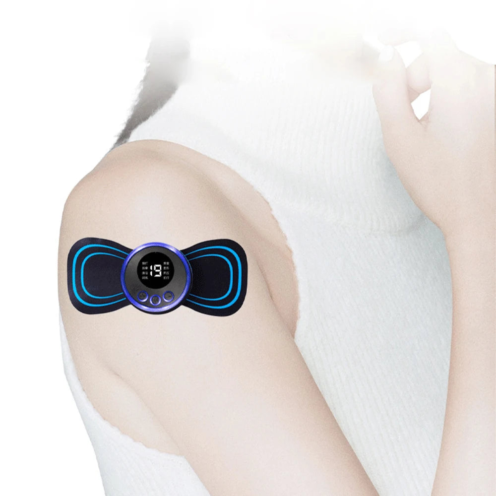 EMS Neck Massager Electric Neck Stretcher Cervical Muscle Pain Relief Shoulder Relaxation Massage Patch Mini Neck Massager Patch
