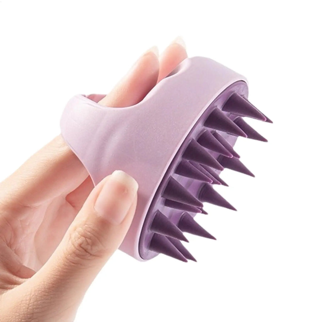 Silicone Scalp Scrubber Hair Scalp Shampoo Brush Head Cleansing Massager For Men Women Bath Brush Wet & Dry For Scalp Care