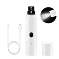 Electric Pet Nail Grinder for Dogs Cats, Quiet Claw Trimmer with LED Light & Safety Guard, Rechargeable Puppy Nail File Painless