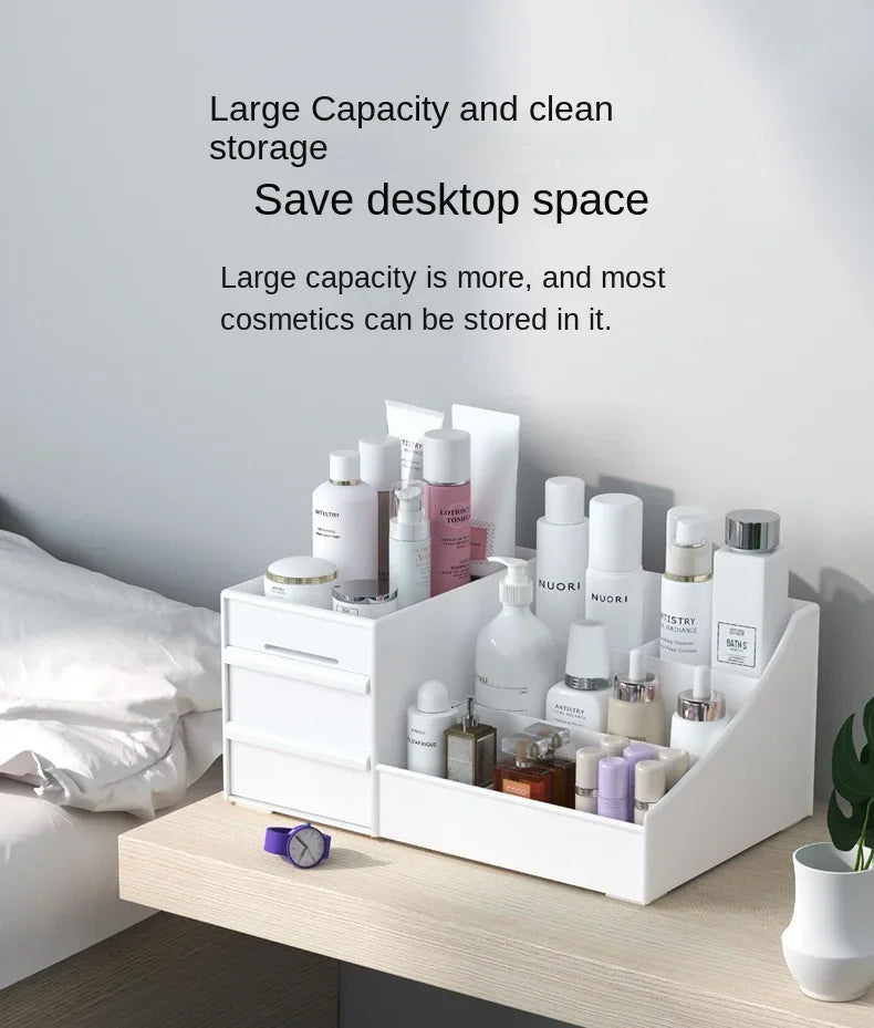 Drawer-type Cosmetics Storage Box Save space Skin Care Products Desktop Dormitory Desk Dressing Table Desktop Stationery Box