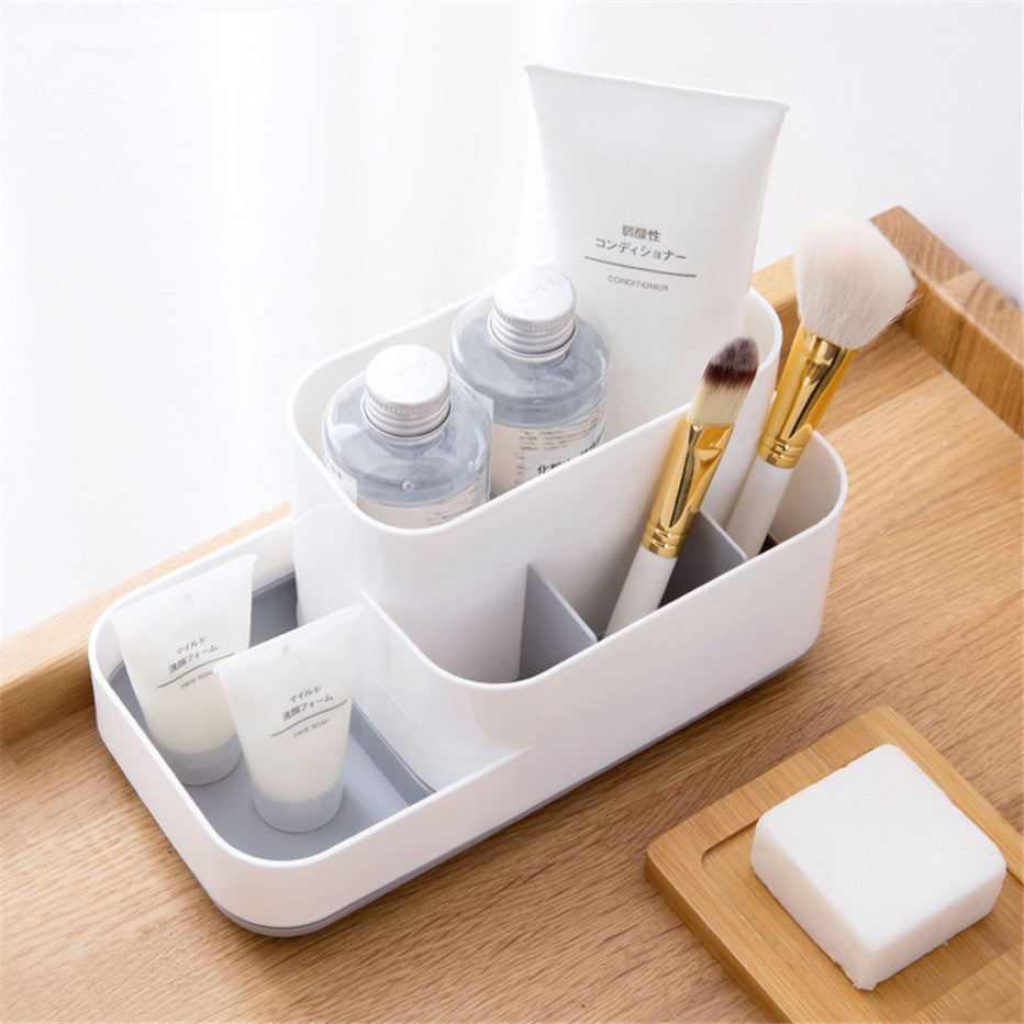 Creative Makeup Organizer Box with Drawer for Dressing Table Storage