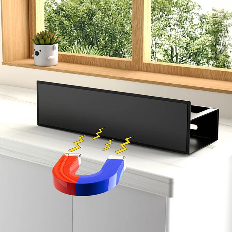 Magnetic spice rack, storage rack organizer for refrigerators and ovens, used for kitchen and bathroom organization and storage
