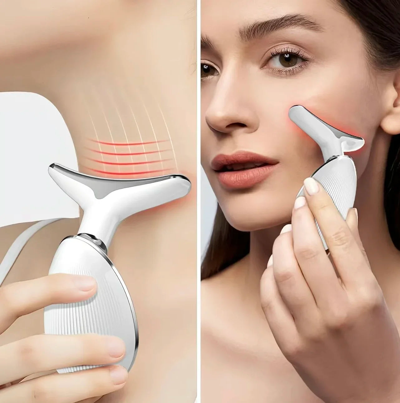 7 Color Neck Face Lifter Ems Neck Face Lifting Massager Skin Tighten Device Led Photon Therapy Anti Wrinkle Double Chin Remover