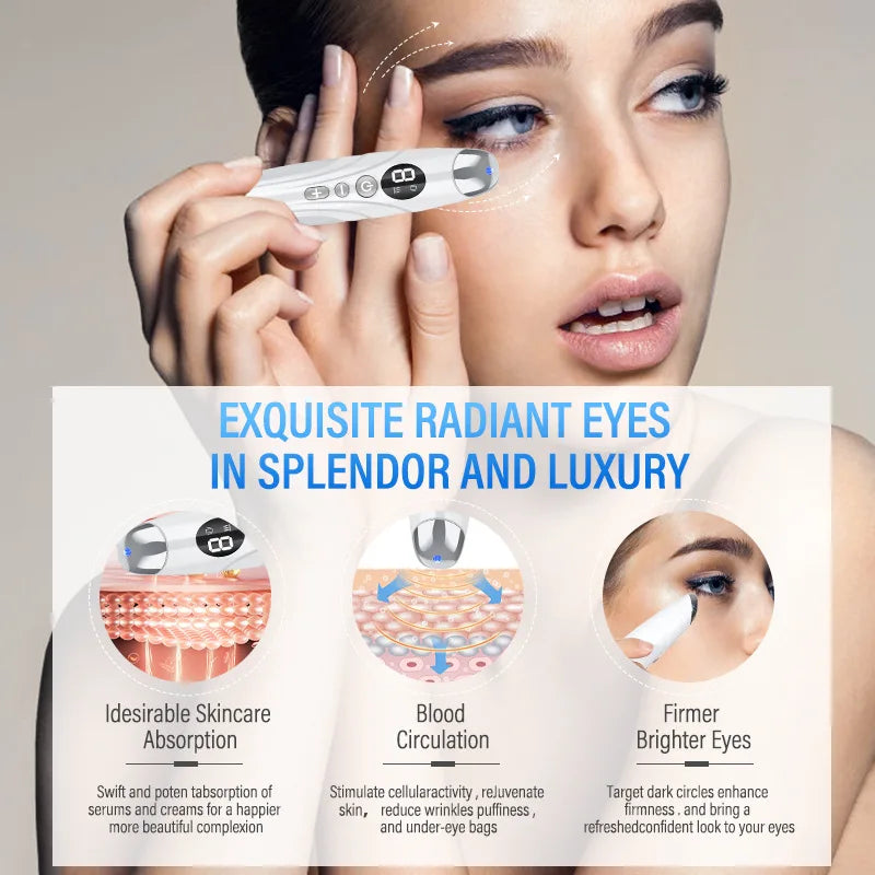 Electric Eye Massager Vibrating Eye Cream Essence Introducer Constant Eye Massager Face Eye Care Pen