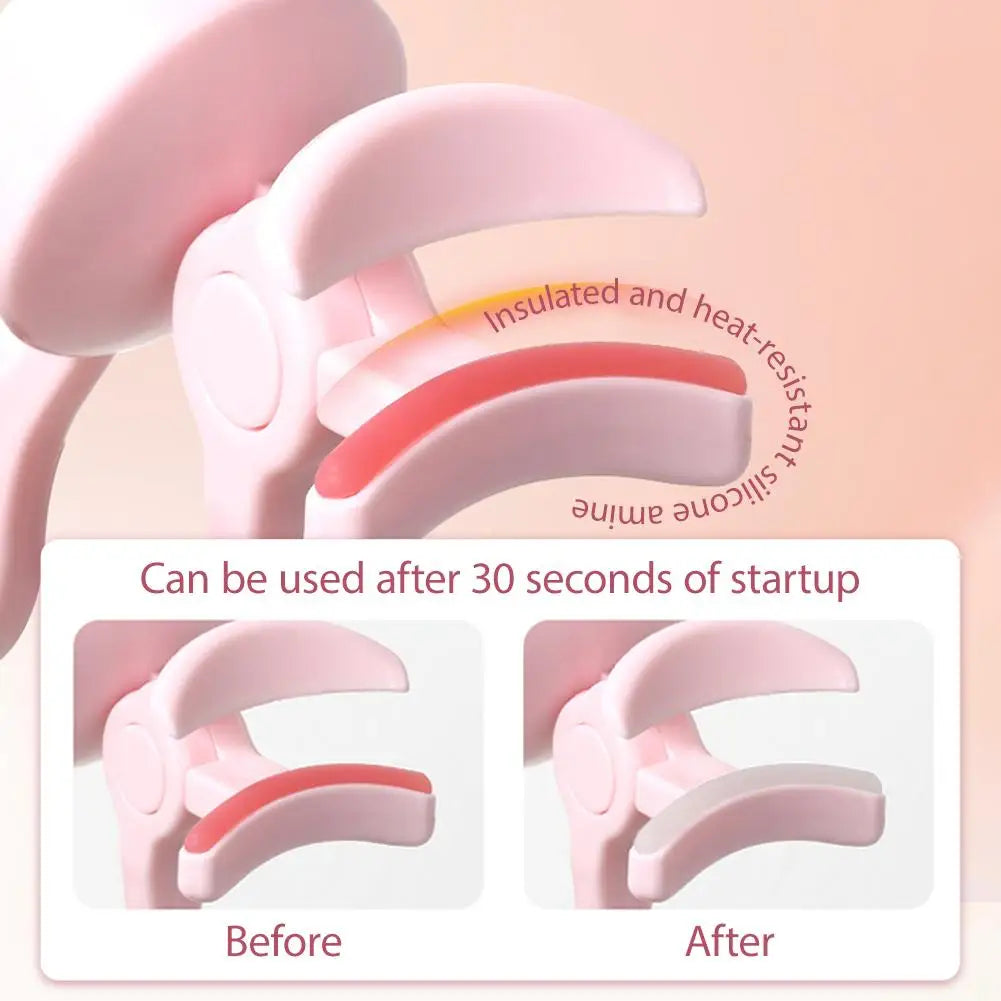 USB Electric Heated Eyelash Curler Intelligent Temperature Control Rechargeable Long-lasting Styling Eyelash Roller
