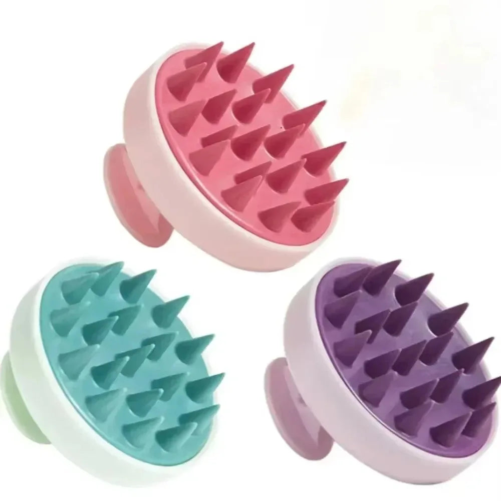 Scalp Massager Soft Silicone Shampoo Brush for Dandruff Removal&Hair Growth, Scalp Scrubber Exfoliator, Hair Care Massage Tool