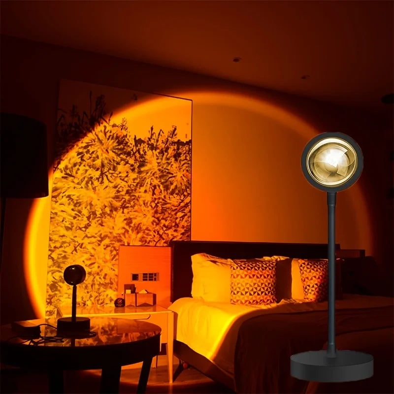 LED Sunset Lamp, Night Light, Sunset Projector, Photography Decorative Light, Birthday Gift