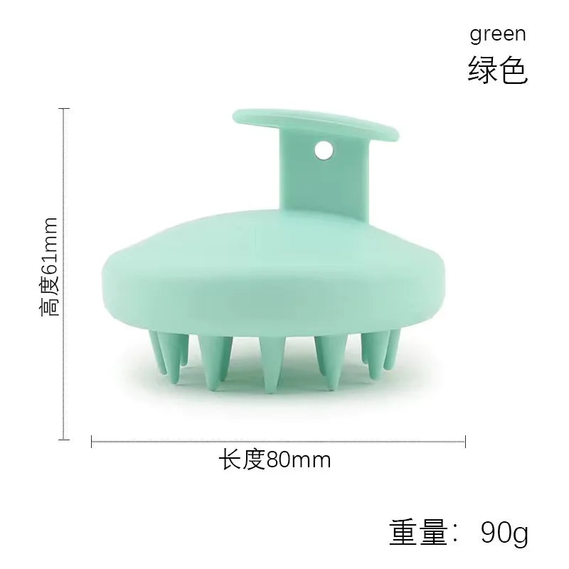 Full Silicone Scalp Brush Hair Massage Scalp Scrubber Shampoo Brush Scalp Massager