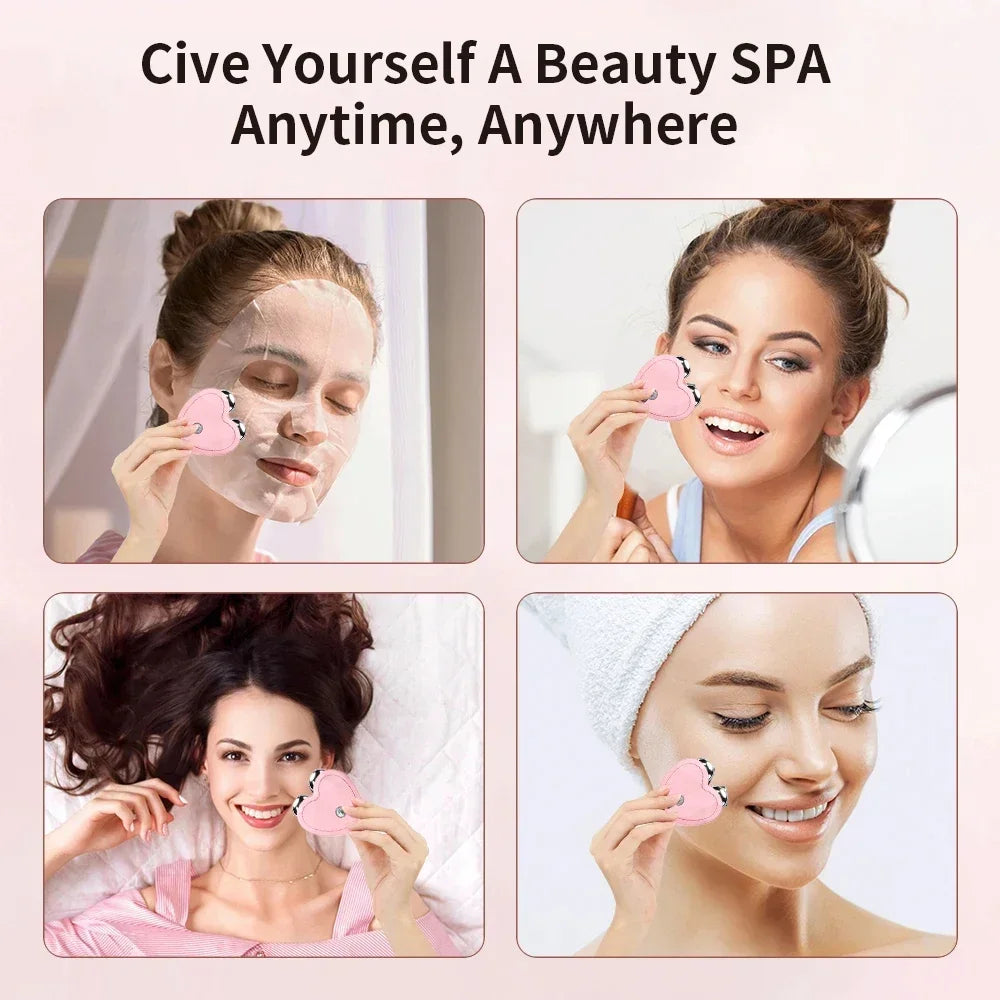 Face Lifting Machine Facial Microcurrent Roller Massager Skin Tightening Rejuvenation Anti Wrinkle Firming Vibration Beauty Care