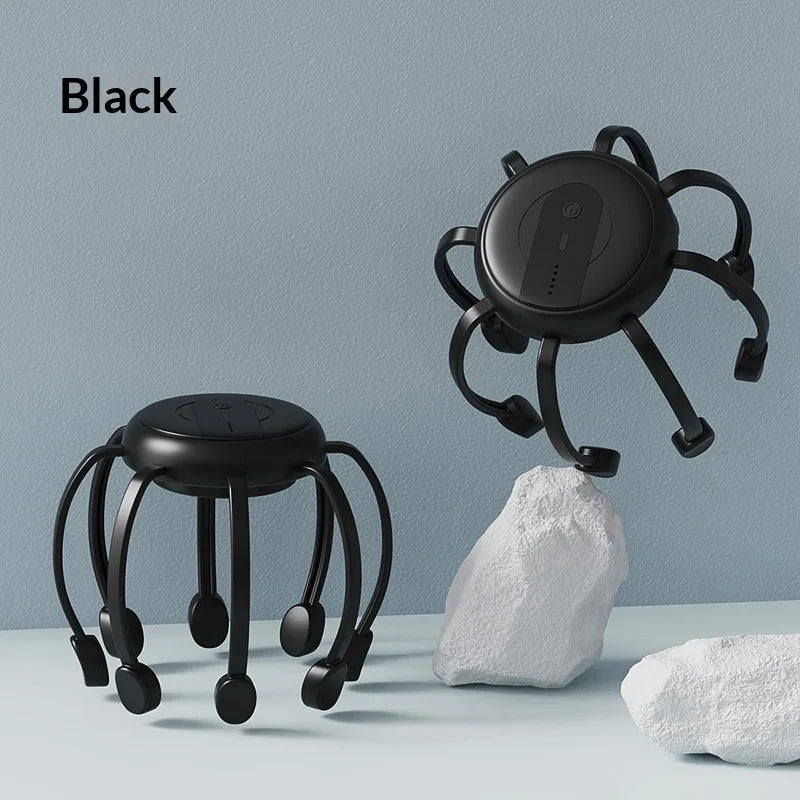 Electric Scalp Massager with 3 Modes, 360 Degree Head Massager, Cordless Portable Head Scratcher for Stress Relax