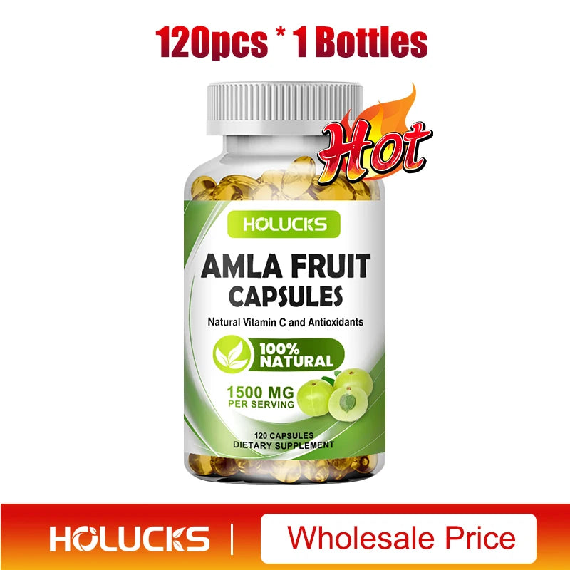 Amla Vitamin Supplements, Supports Metabolism, Detox & Digestion, Collagen Booster, Provides Cellular Defence, Skin, Hair Health