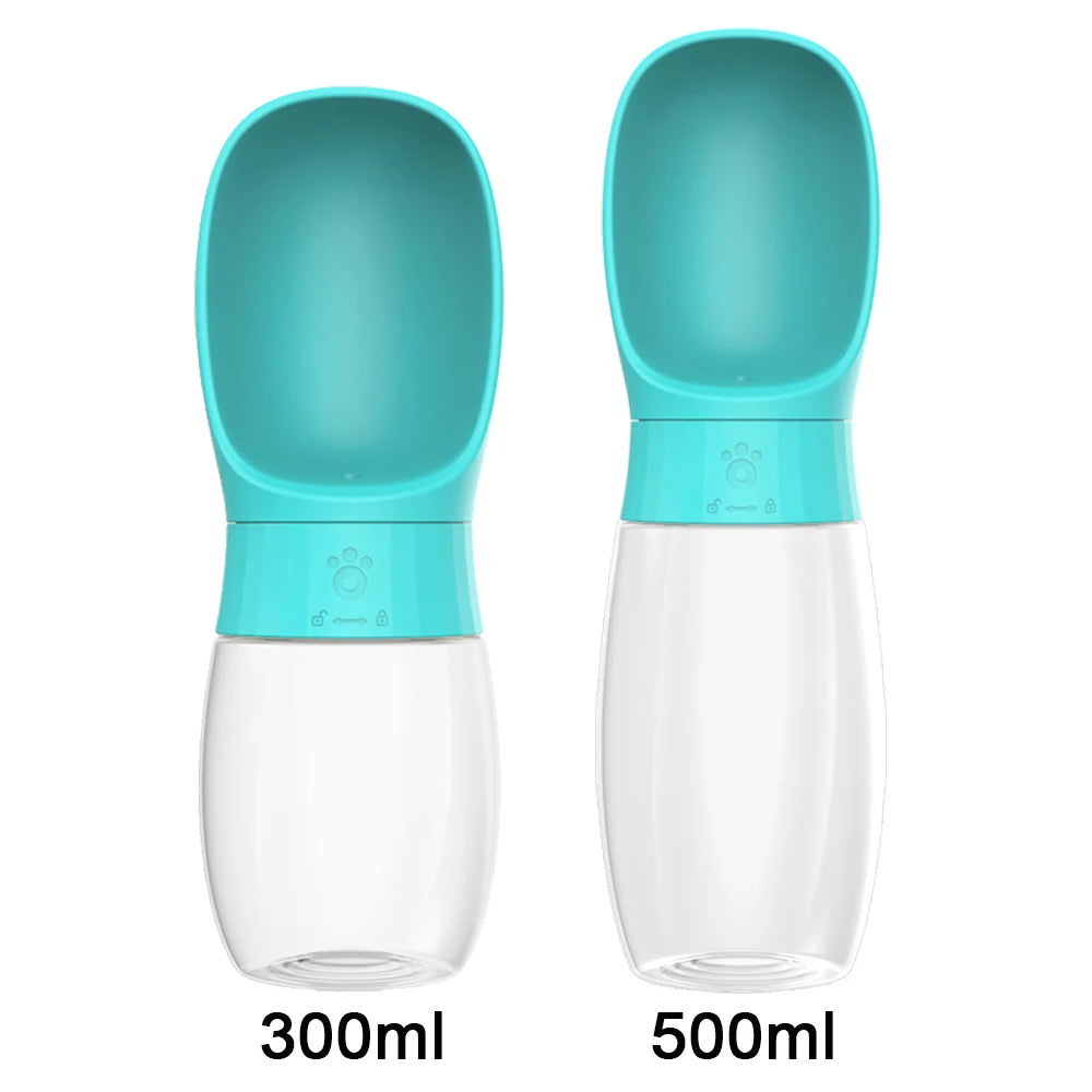 1PC 300ml 500ml Travel Pet Water Bottle Integrated Drinking Bowl Portable Dispenser for Dogs Cats Outdoor Travel and Activities