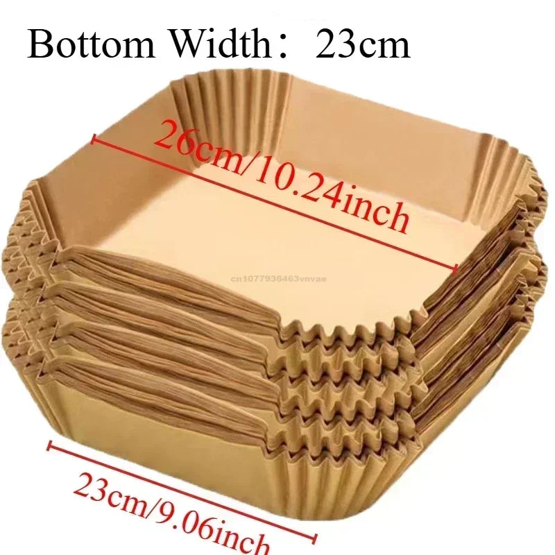 Accessories for Air Fryer Accessories Non-Stick Parchment Paper Liners for Deep Fryer Baking Sheets for Healthy Cooking for Roas