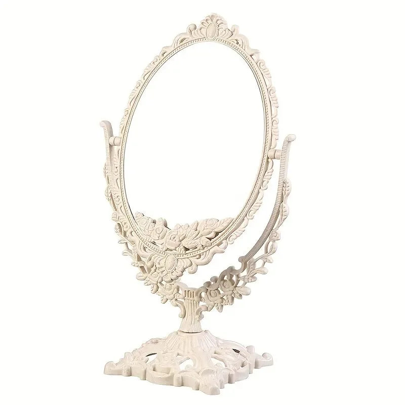 Vintage Makeup Mirror European Desktop Makeup Mirror Double Sided Minimalist Makeup Mirror