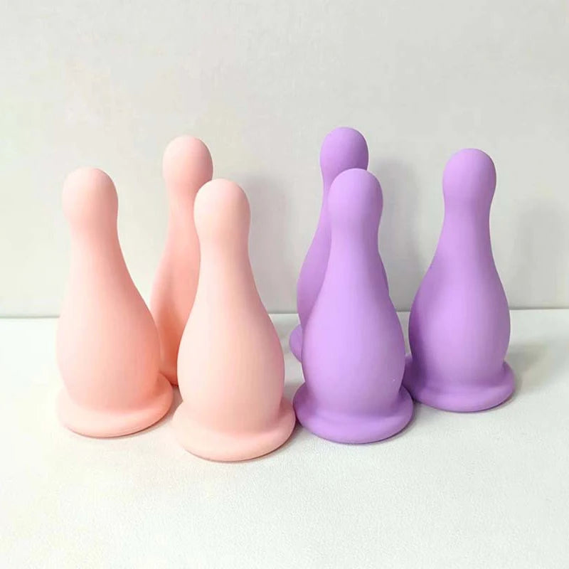Silicone Vacuum Cupping Massage Jars Anti Cellulite Massage Facial Suction Cups Face Neck Lift Skin Scraping Guasha Anti Wrinkle