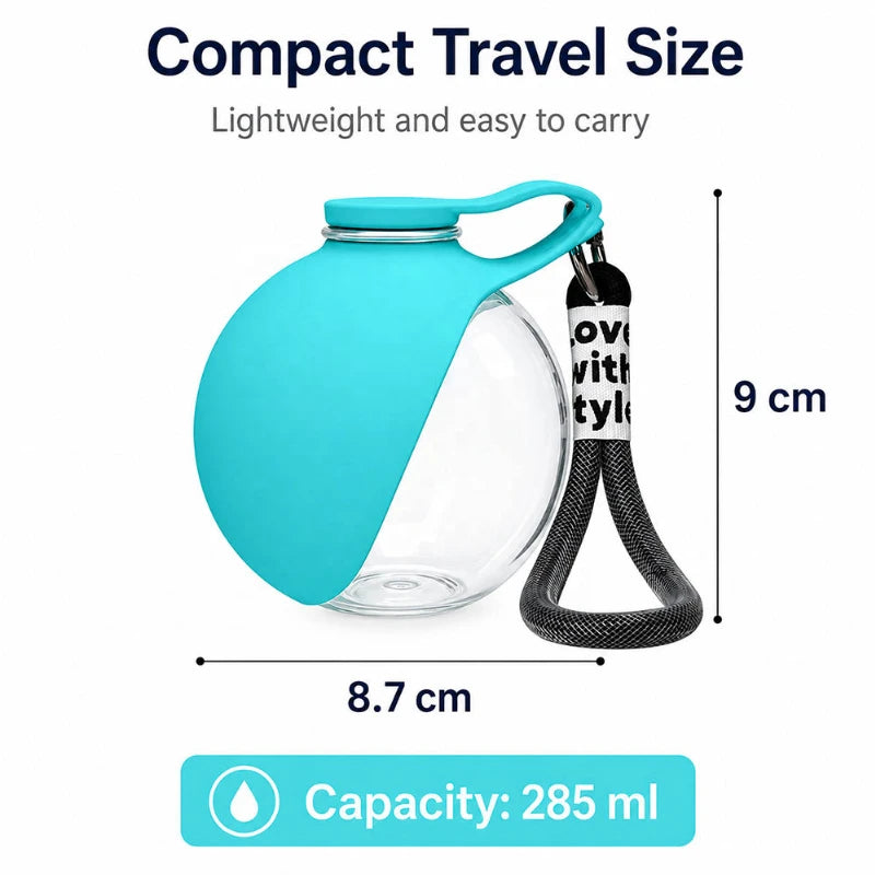Portable Dog Water Bottle Travel Dog Water Dispenser with Bowl No-Spill Puppy Water Bottle for Walking Hiking Dog Water Bottle
