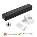 Mini A4 Thermal Printer Support Android IOS For Travel Work Home Inkless Machine US-letter Portable Bluetooth Printer