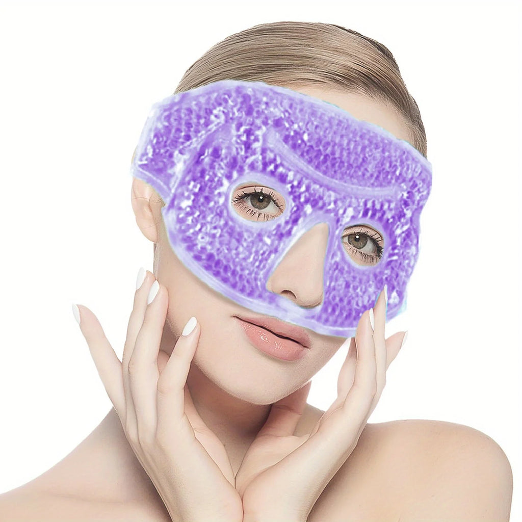 Visible Reusable Cooling Eye Mask with Gel Beads Cold Eye Compress for Puffy Eyes Stress Relief Dry Eyes SPA Skin Care Tools