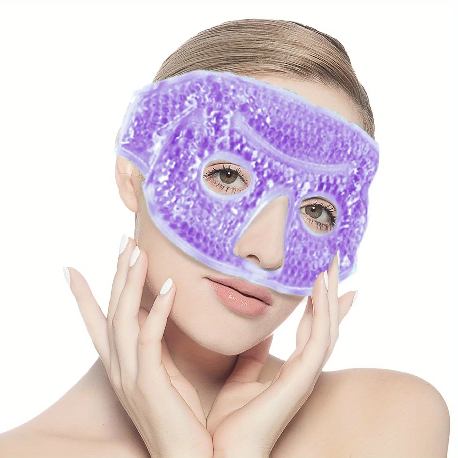 Visible Reusable Cooling Eye Mask with Gel Beads Cold Eye Compress for Puffy Eyes Stress Relief Dry Eyes SPA Skin Care Tools