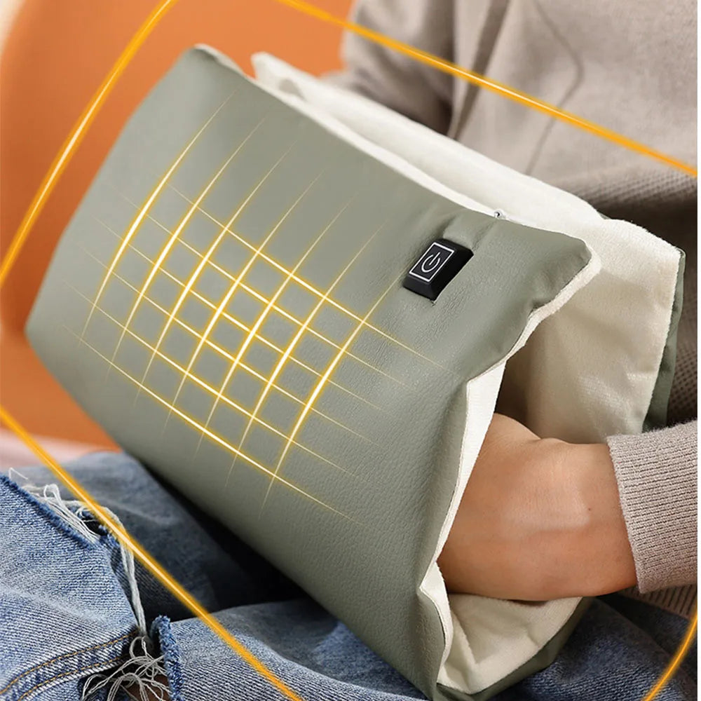 Rechargeable Hand Warmer Portable Heated Pad Outdoor Electric Double-sided Heating Hand Warmer For Camping Travel Winter Gift