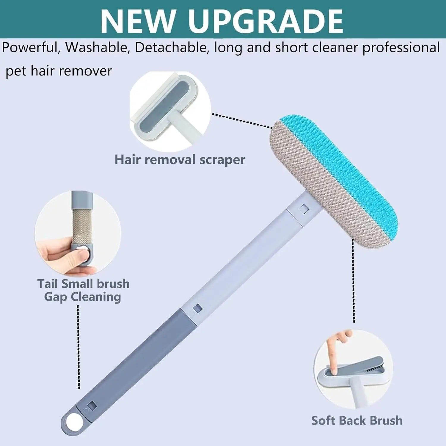 Pet Hair Remover, Reusable, Is an Effective Tool for Cat and Dog Hair Removal and Cleaning, Used for Sofas, Carpets, and Clothes