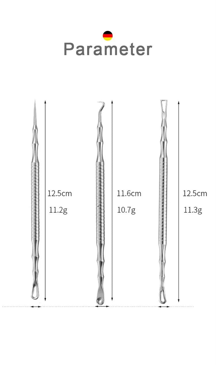 Beauty Artifact Blemish Extractor Remover Needle Tool Acne Blackhead Removal Needles Pimples Blackhead Clip Tweezers