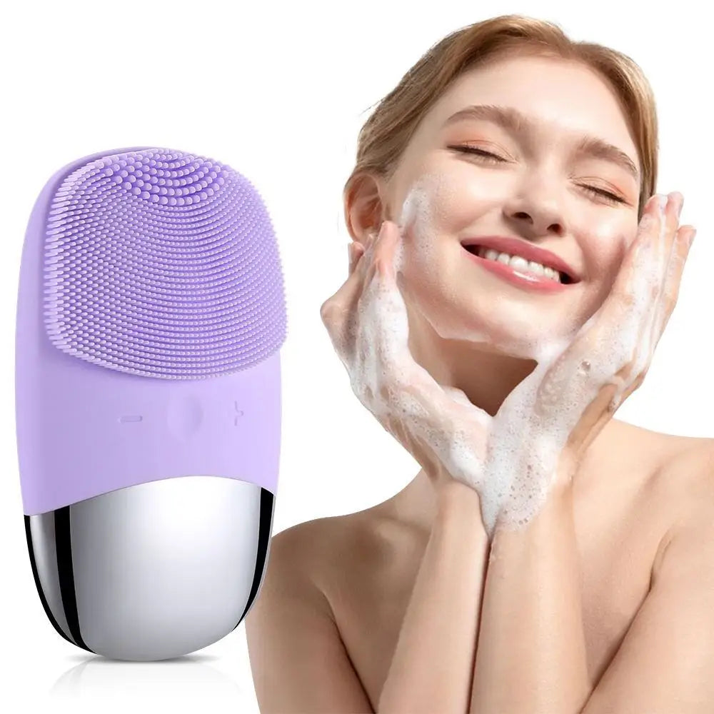 Electric Face Cleansing Brush Sonic Electric Facial Cleanser Facial Cleansing Brush Skin Scrubber Skin Massager Skin Care Tools