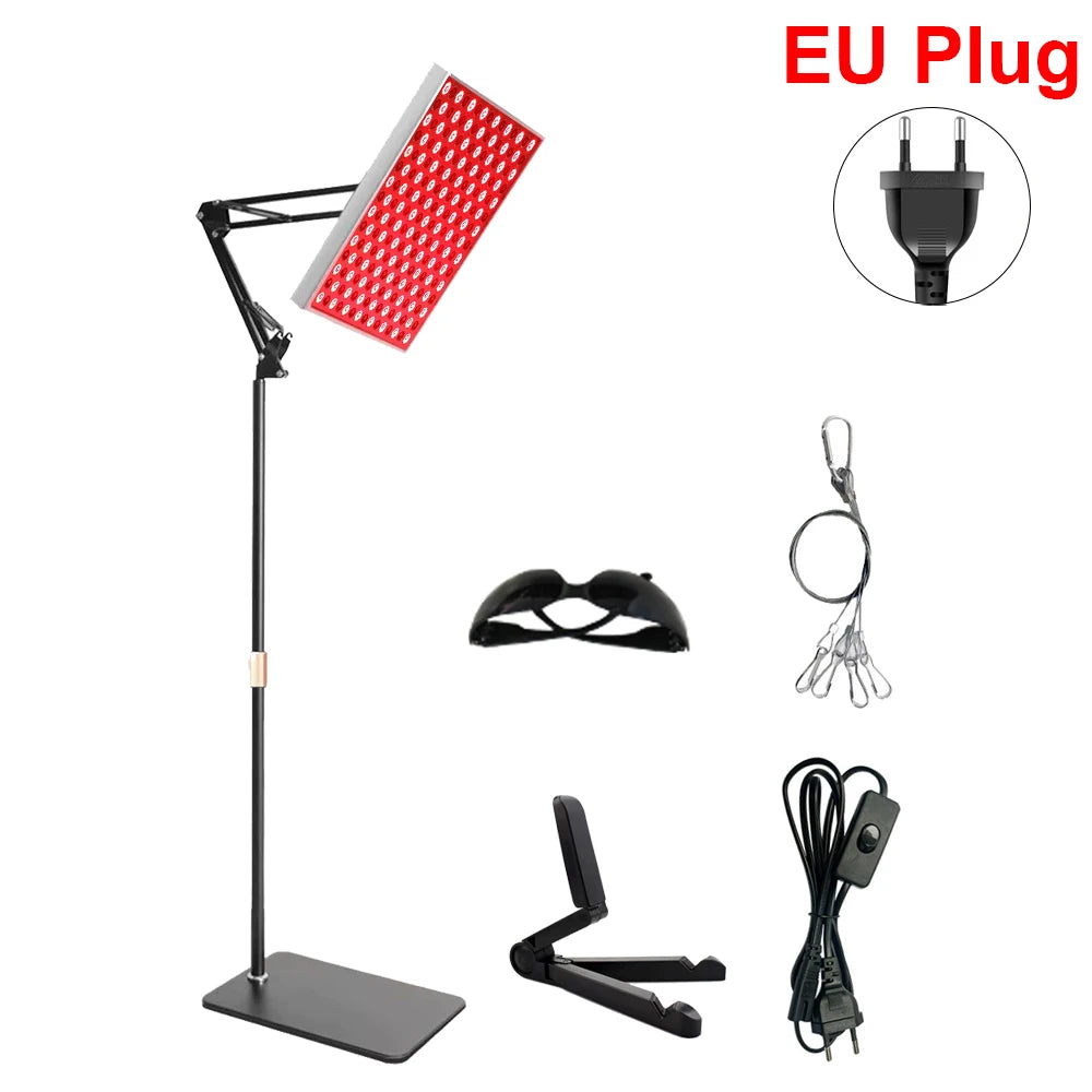 Red Light Therapy for Face Body 660nm 850nm Near Infrared Light Therapy Lamp Relief Pain Red Light Therapy Lamp for Home Salon