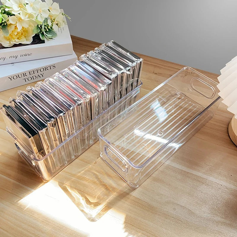 1PCS Transparent Eyelash Storage Box Makeup Organizer False Eyelashes Extension Tool Box Glue Tweezer Holder Makeup Organizer