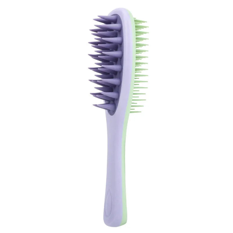 Scalp Massage Shampoo Brush Soft Bristle Hair Washing Comb Anti-Slip Handle Wet Dry Use for Exfoliating Dandruff Scalp Care Tool