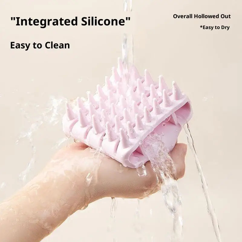 Shampoo Brush Head Scalp Massage Comb With Handle Hair Washing Comb Body Massage Brush Bath Shower Brush Salon Hairdressing Tool