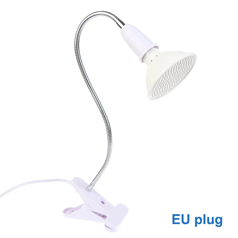 LED 660nm Red And 850nm Near Infrared Combo Therapy Device For Skin Care Pain Relief Red Light Therapy Bulb With Lamp Clip