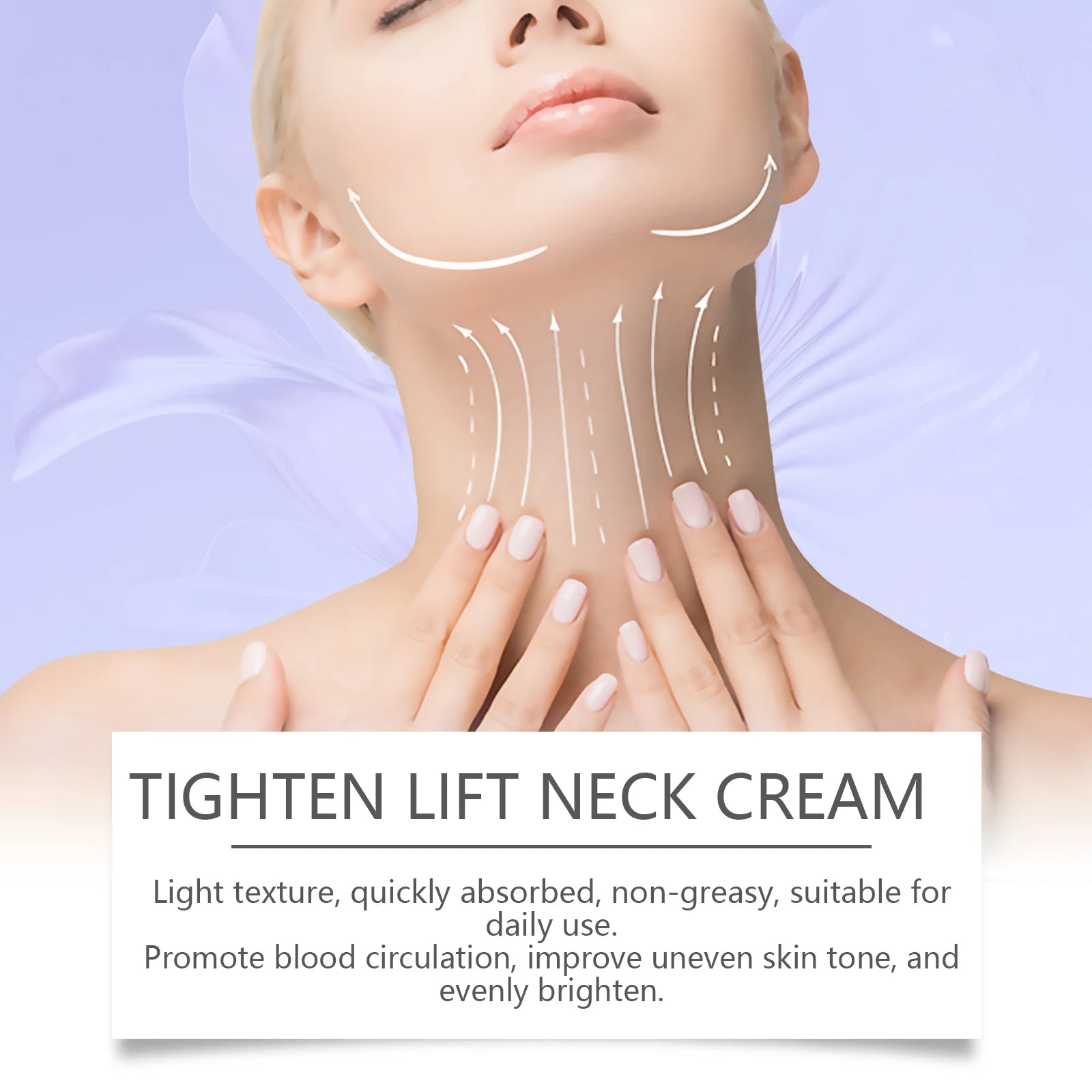 Neck Cream Anti-Aging Firming Lifting For Neck Double Chin Reducer Fine Lines Protein Cream Moisturizer Neck Rejuvenation Cream