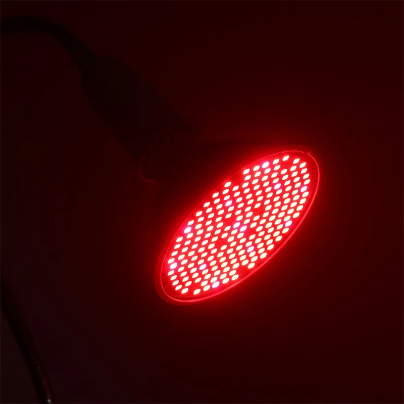 LED 660nm Red And 850nm Near Infrared Combo Therapy Device For Skin Care Pain Relief Red Light Therapy Bulb With Lamp Clip