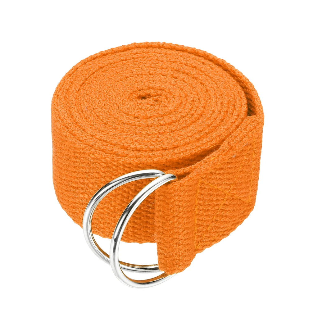Yoga Strap for Stretching 1.8/2.5/3.2meter Athletic Stretch Band with Adjustable Metal D Ring Buckle Yoga Bands Exercise