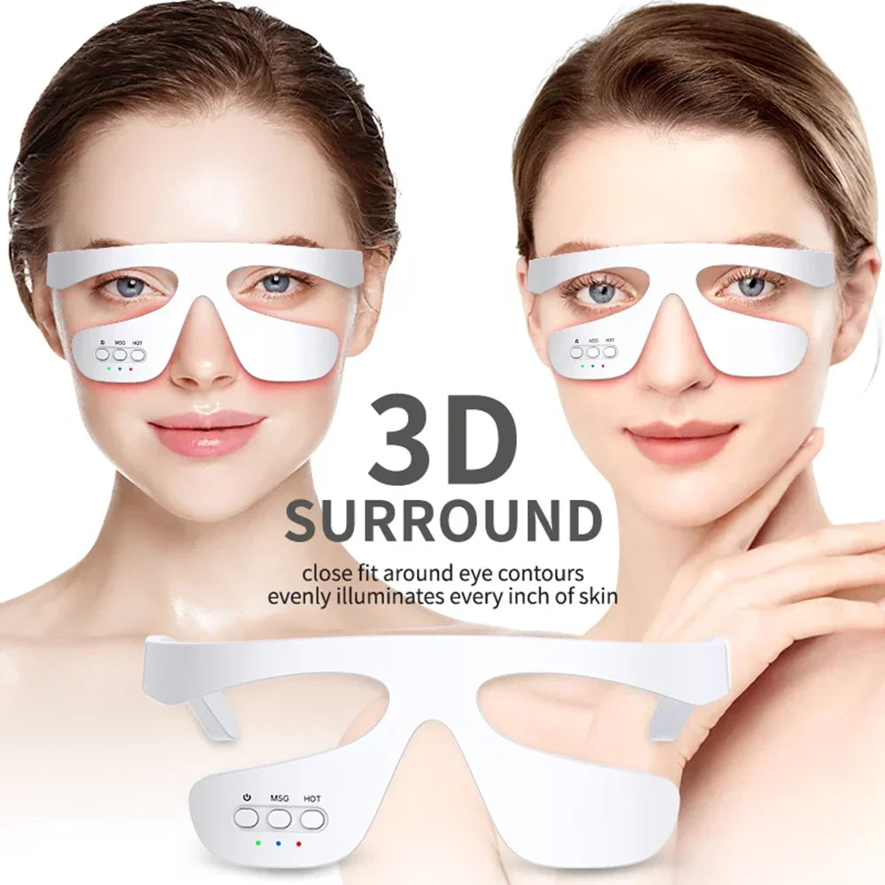 3D Eye Massager Anti-Aging Eye Massager Eyes Fatigue Relief Relaxation Relieve Dark Circles EMS Eye Care Massage Eye Bag Removal