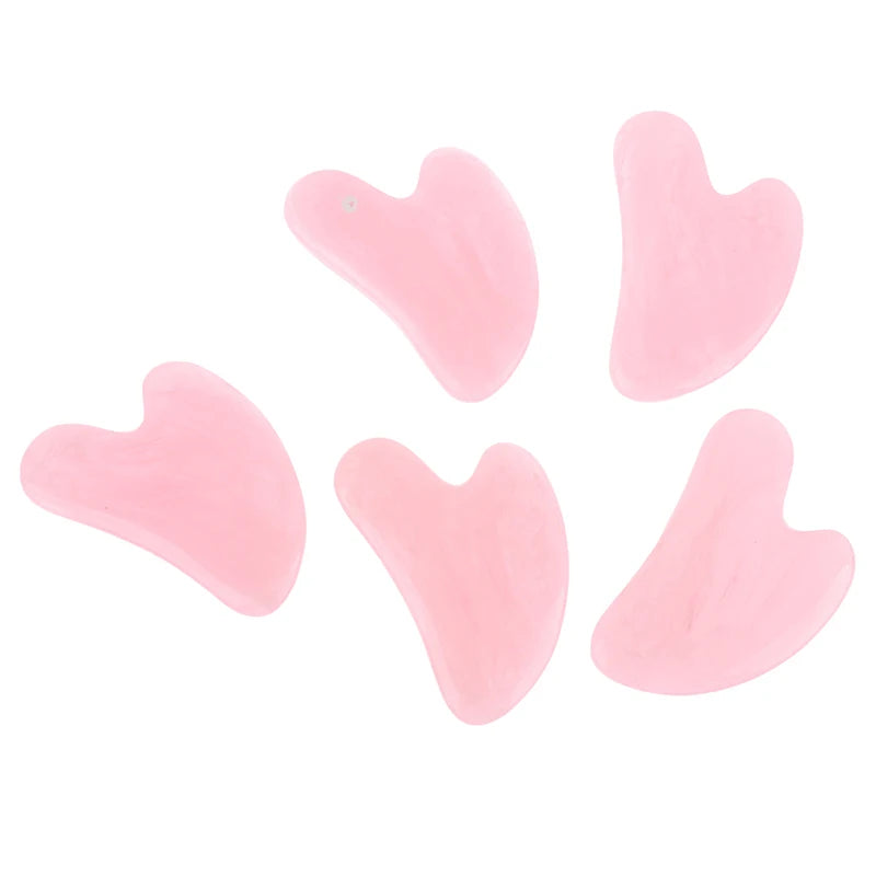 1pcs Resin Guasha Scraping Massage Scraper Face Massager Acupuncture Gua Sha Board