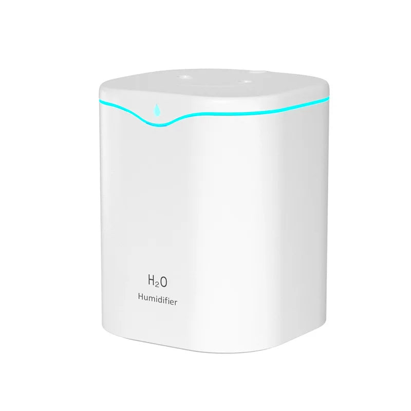 Air Humidifier 2L Large Capacity Double Spray Port Home Office Essential Oil Humidifiers USB Aroma Diffuser Mist Maker Purifier