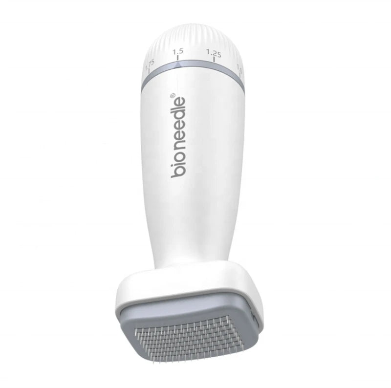 adjustable titanium stamp derma roller face roller beard growth massager scalp massage 120pins microneedling
