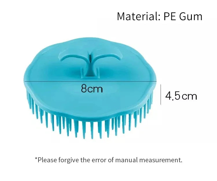 Head Massage Brush Soft Glue Shampoo Brush Bathroom Products Plastic Sanitary Comb Washing Hair Scalp Shower Silicone Hair Brush
