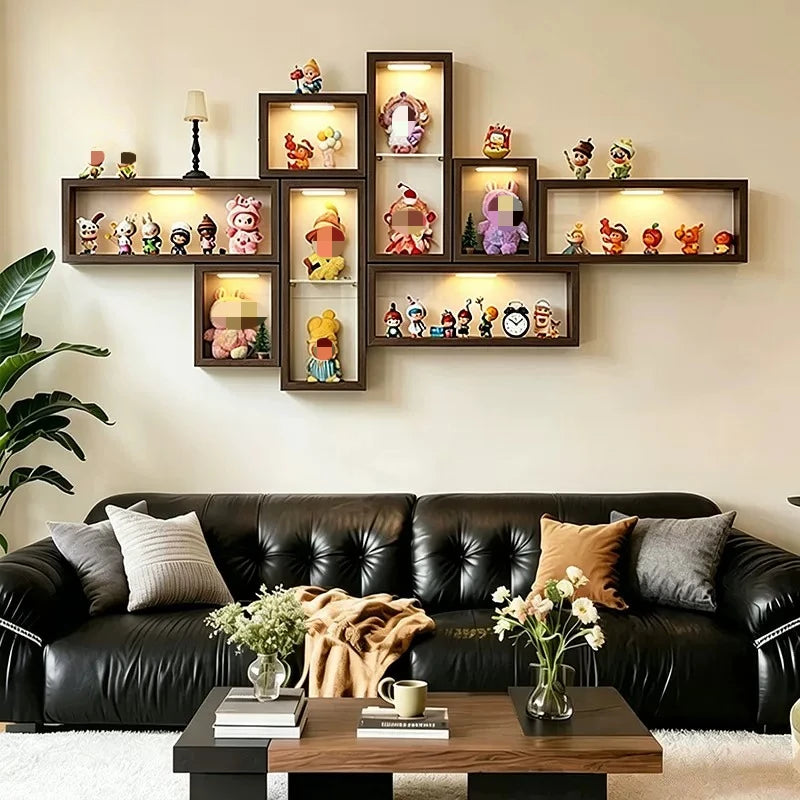 Floating Wall Shelves Storage Display Bedroom Display Shelf Decoration Trinket Prateleira Para Quarto Household Items