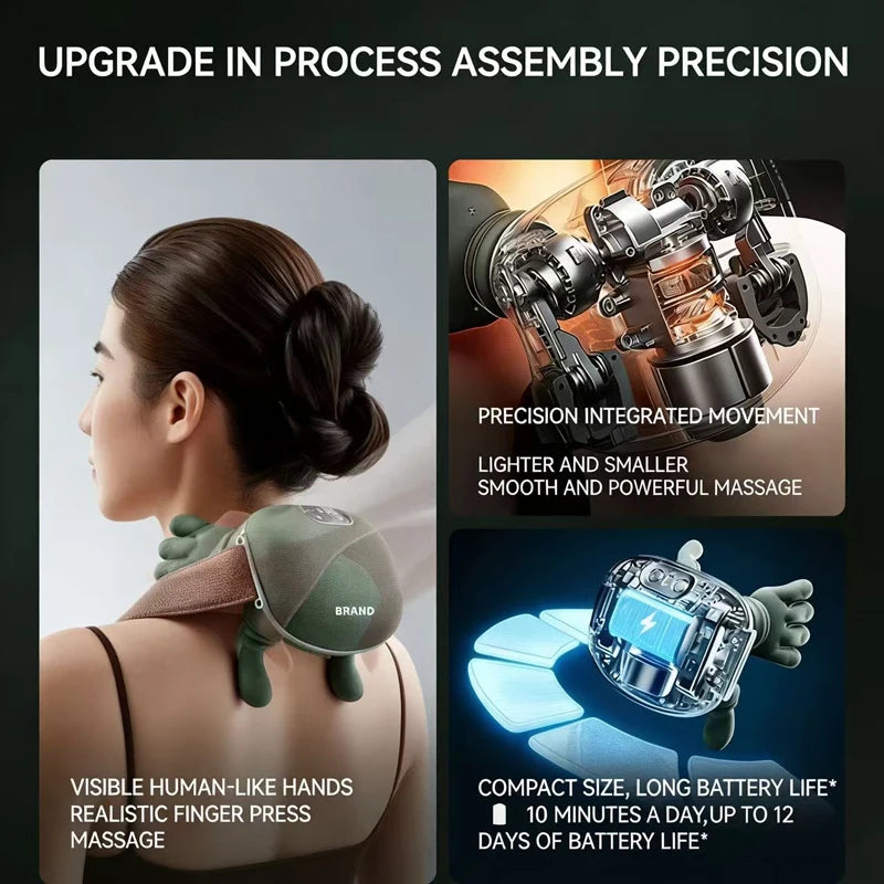 In-Stock Shoulder And Neck Massager, Cervical Massager For Home Use, Portable Trapezius Neck Massager
