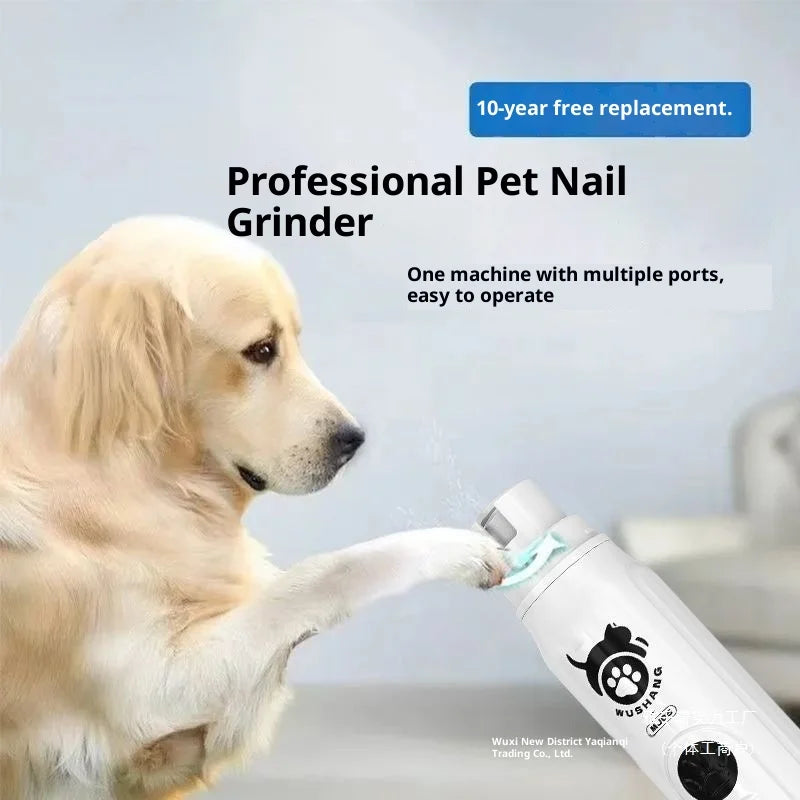 Pet Nail Grinder Electric Trimmer for Cats & Dogs, Grooming Nail Clippers, Nail Cleaner & Cutter, Quiet Low-Noise Design