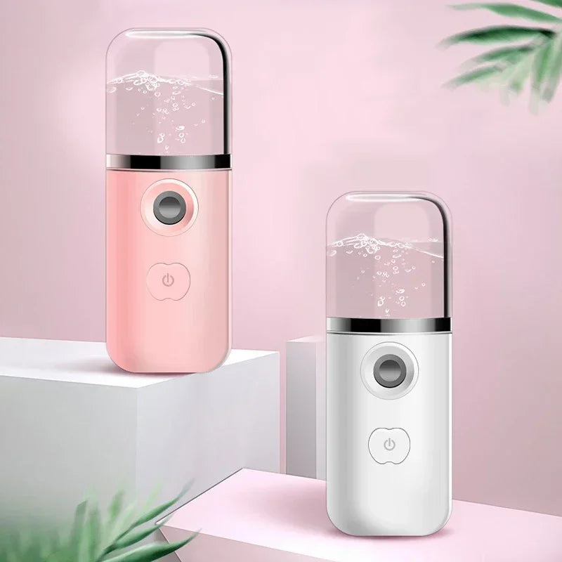 Facial Steamer Device Beauty Spray Hydrating Apparatus  Rechargeable Mini Portable Humidifier