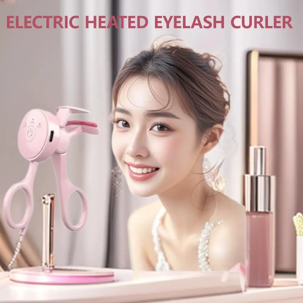 USB Electric Heated Eyelash Curler Intelligent Temperature Control Rechargeable Long-lasting Styling Eyelash Roller